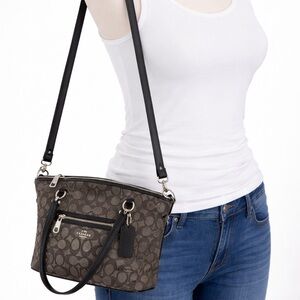 Coach Black and Brown Crossbody Bag